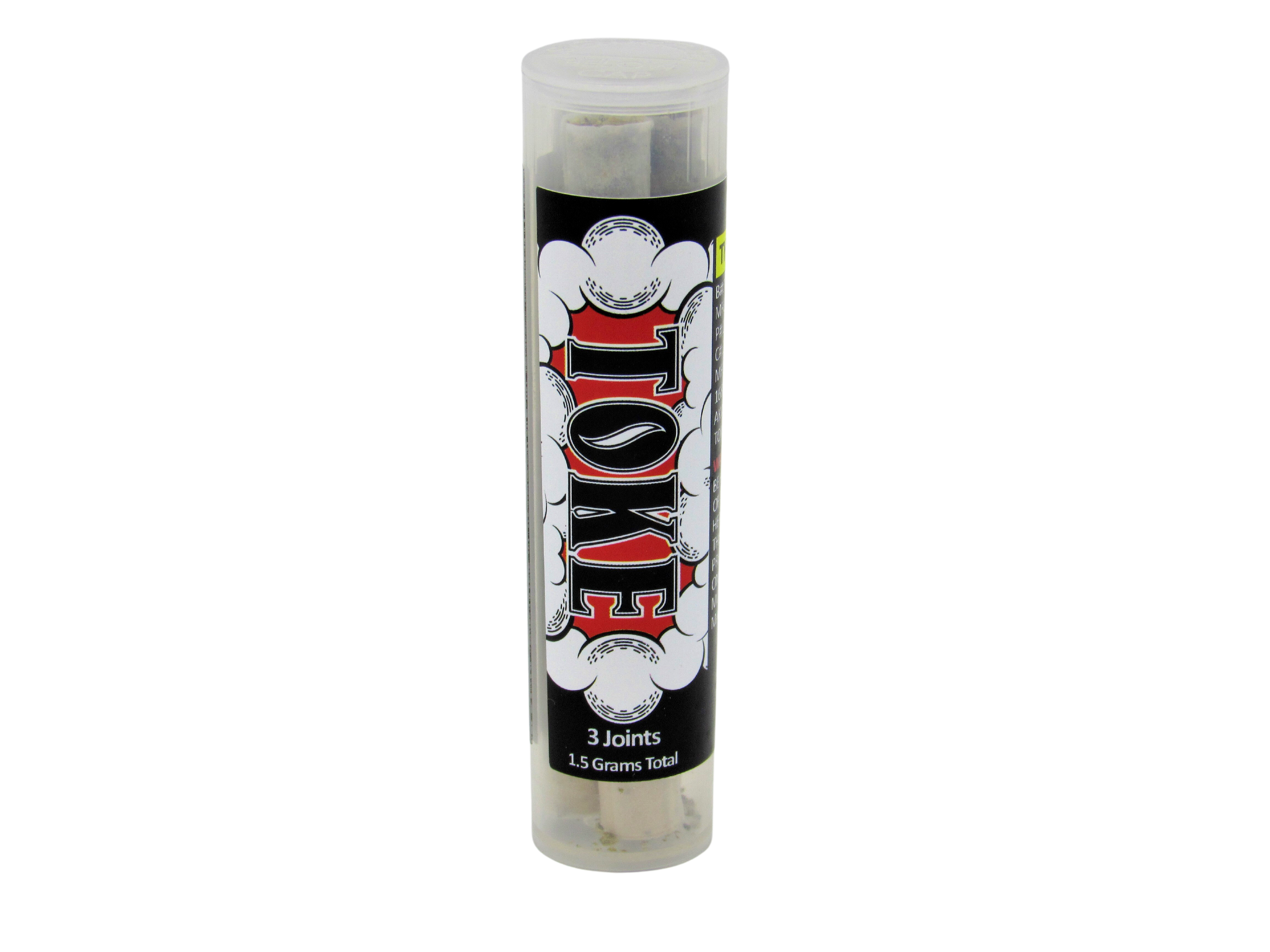 Photograph of product: Toke | Fusion Quatro Killa Pre Roll | 3pk