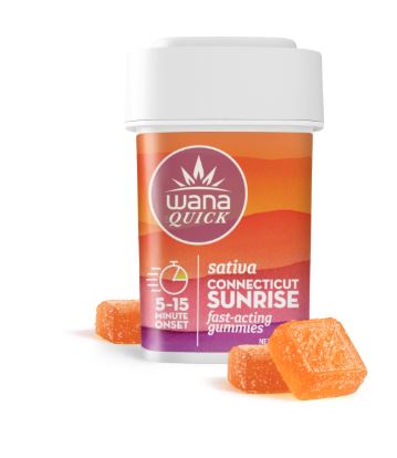 Photograph of product: Wana Quick Oui'd Connecticut Sunrise Fast-Acting Gummies 00244 (20pk)(AU)