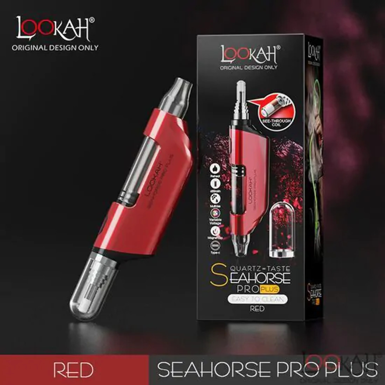 Photograph of product: LOOKAH Seahorse Pro Plus: Red