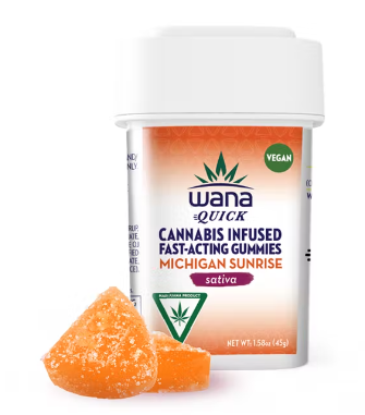 Photograph of product: Michigan Sunrise 200MG Fast Acting Gummies By Wana