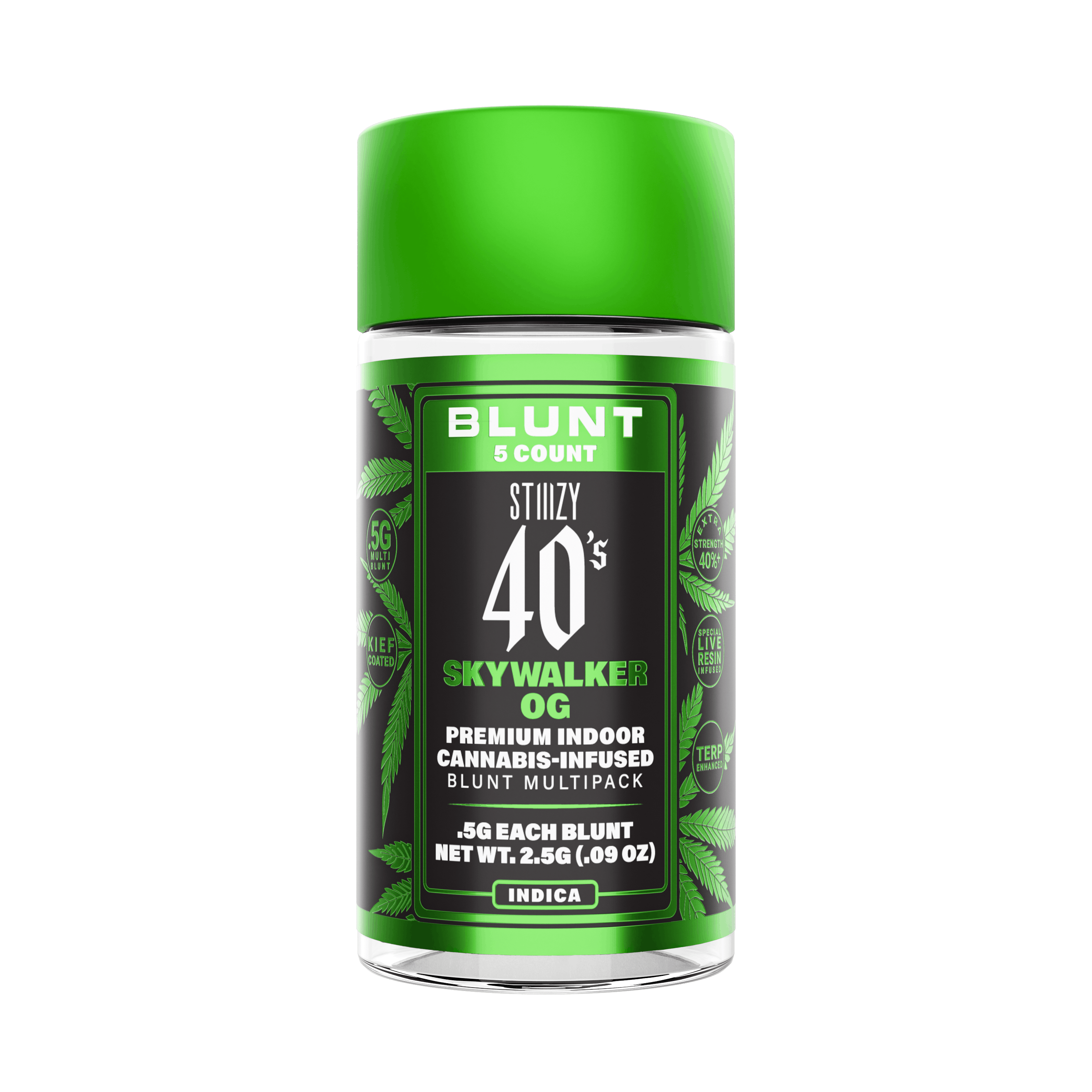 Photograph of product: - SKYWALKER OG - .5G 40's Infused Mini Blunt 5 Pack