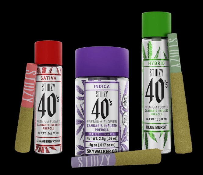 Photograph of product: Stiiizy 40's Infused Blunt   Strawberry Cough