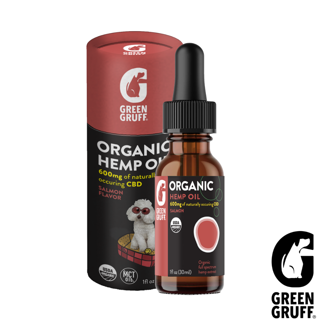 Photograph of product: GREEN GRUFF | TINCTURE SALMON FLAVORED | 600cbd 30ml