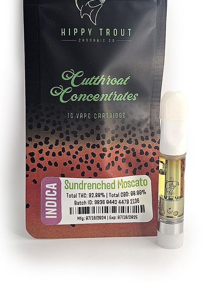 Photograph of product: Hippy Trout - Sundrenched Moscato - 1 g Cart