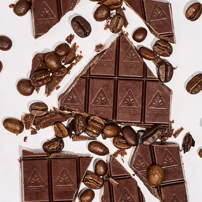 Photograph of product: Cold Brew + Dark Chocolate - 100mg Full Spectrum Chocolate Bar  - Berkshire Roots