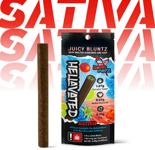 Photograph of product: Hellavated - 2.68G Infused - Bomb Popz Oui'd Blunt