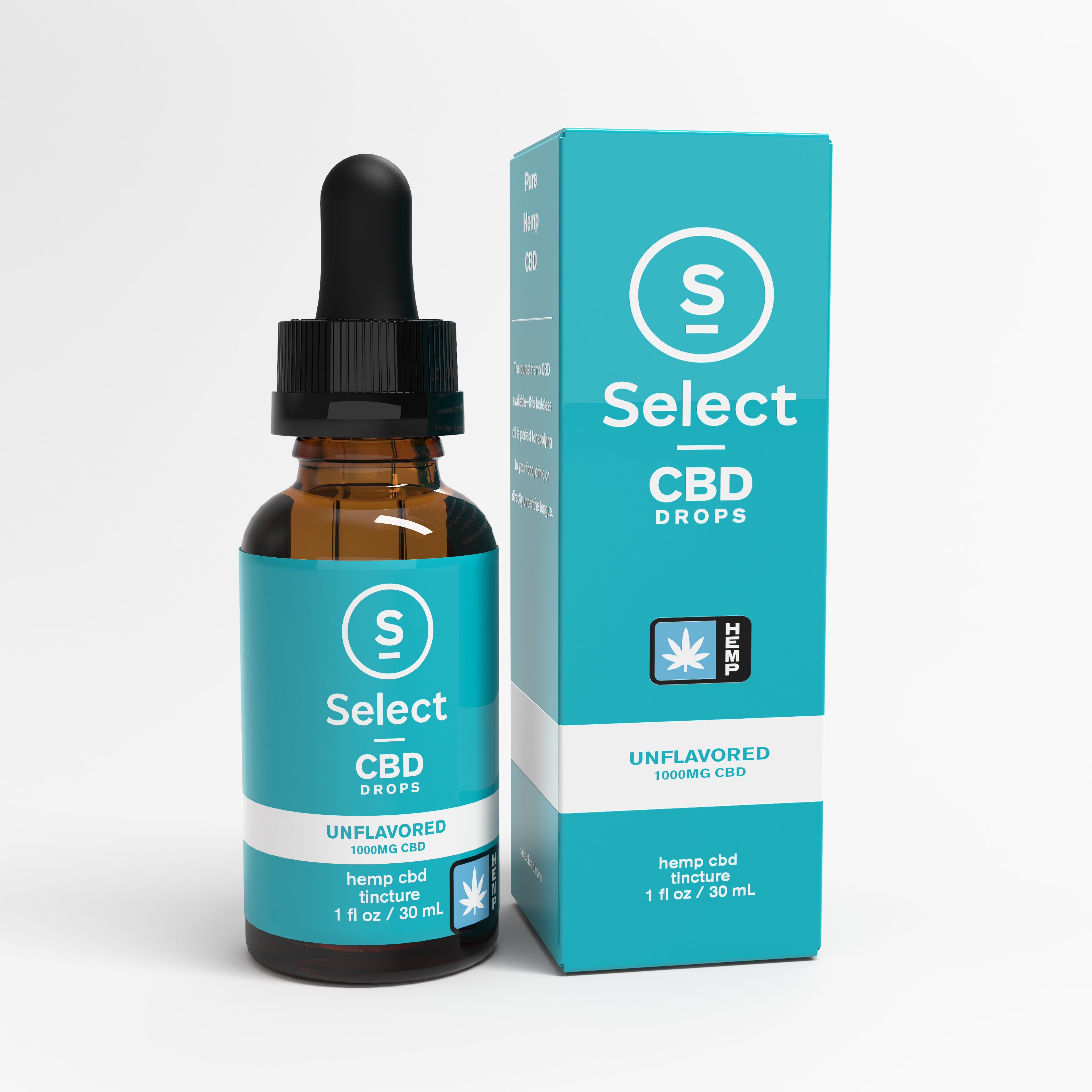 Photograph of product: Select Strains - Unflavored CBD Drops 30ml
