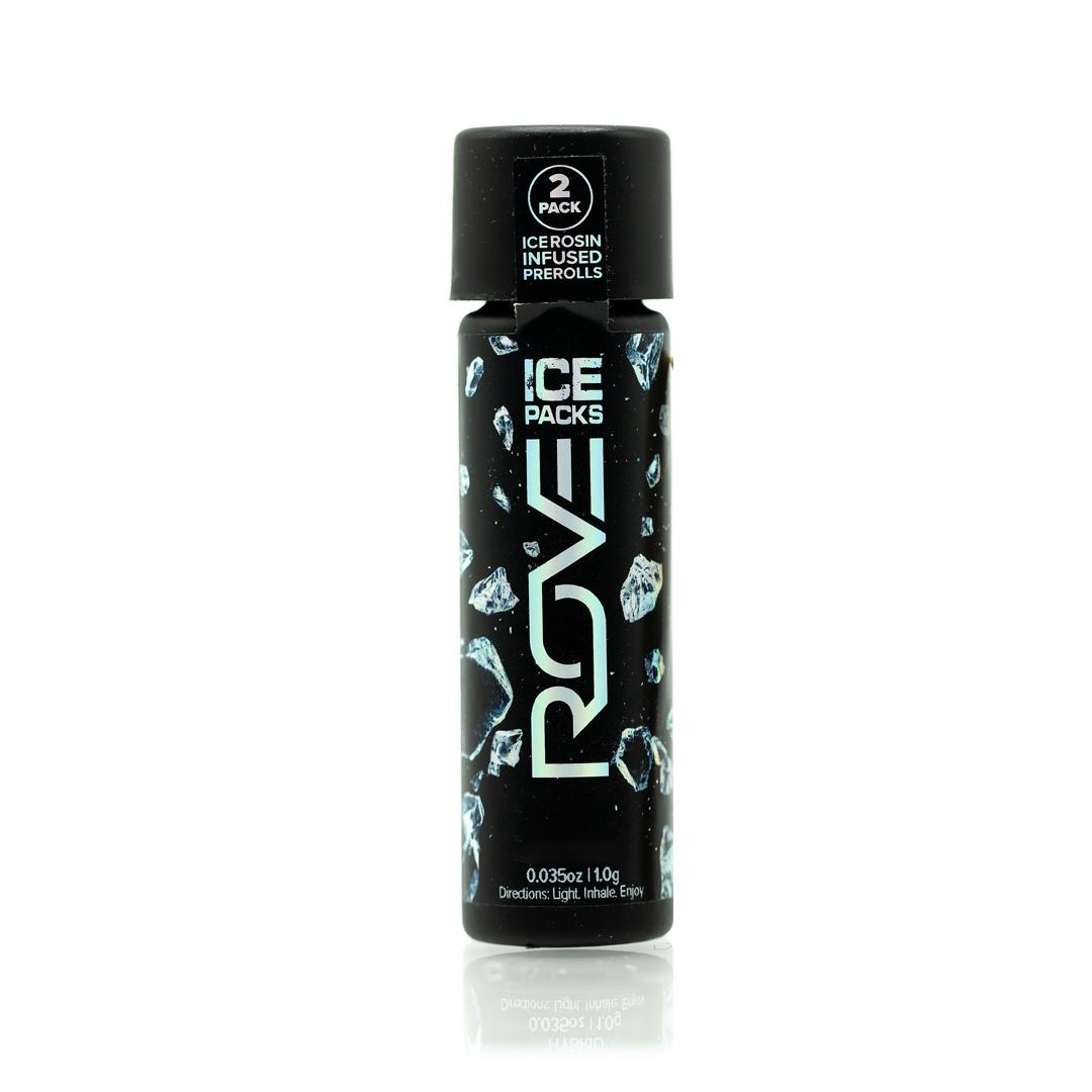 Photograph of product: Rove - OG Kush - Rosin & Diamond Infused Pre-Roll Pack - 1g (2x0.5g)
