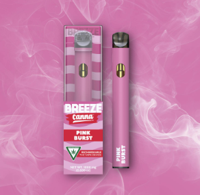 Photograph of product: Breeze Canna   Pink Burst Distillate Diposeable