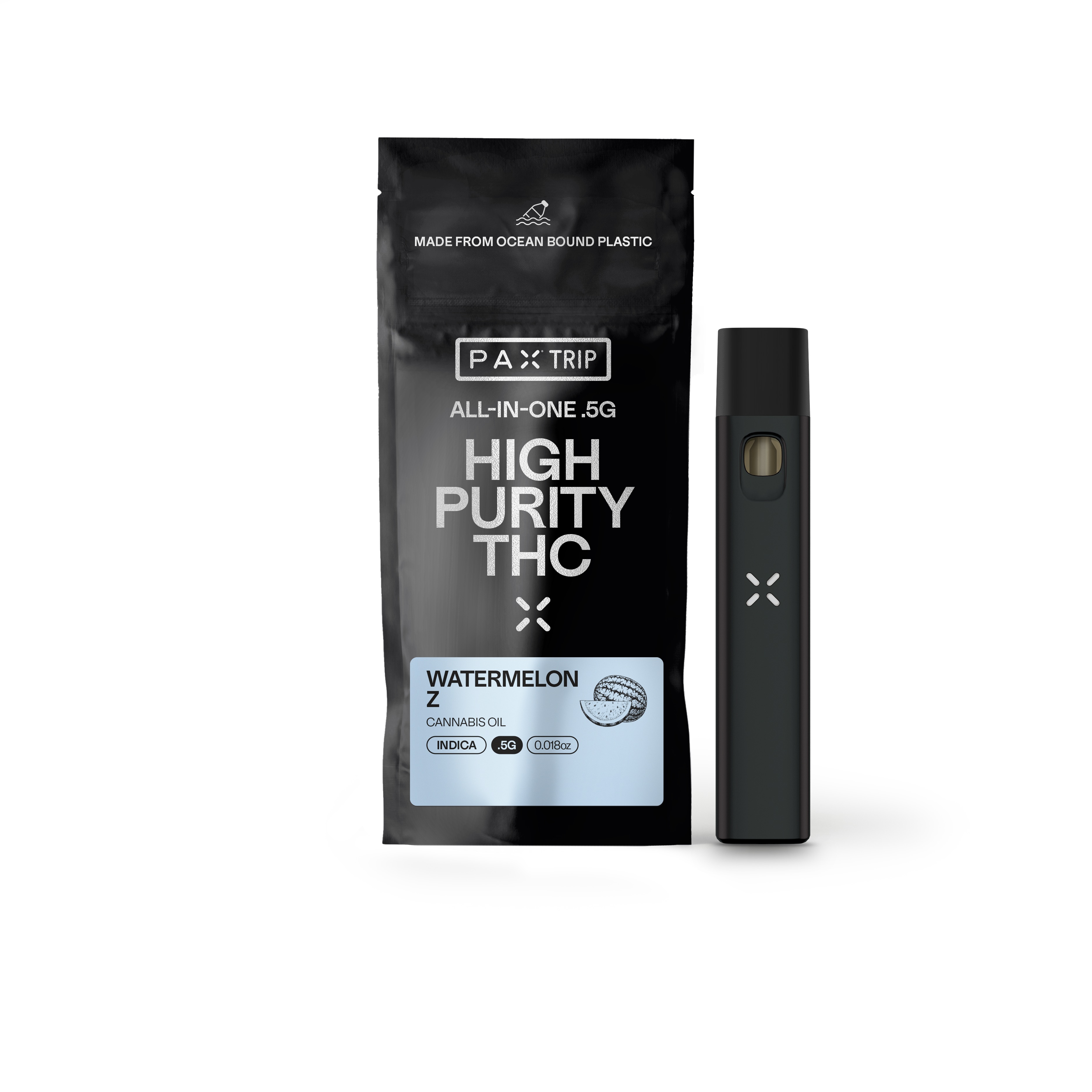 Photograph of product: Watermelon Z High Purity Disposable Vape Pen 1/2g