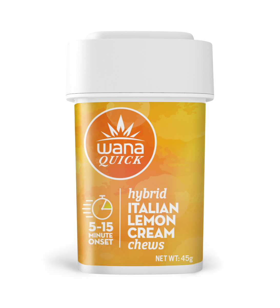 Photograph of product: Quick Italian Lemon Cream Hybrid Chews | 10 x 10mg