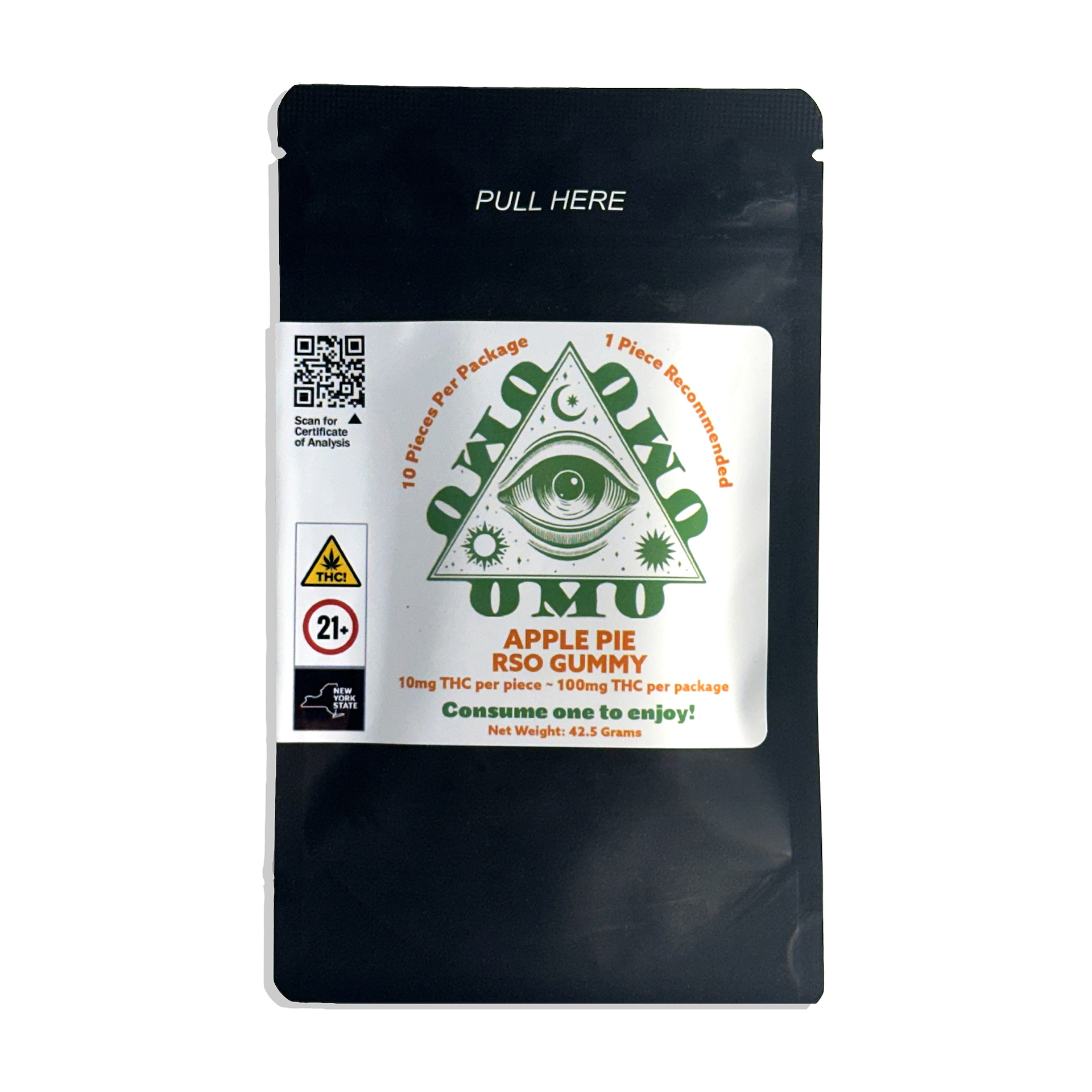 Photograph of product: OMO | Apple Pie RSO Gummy | 100mg