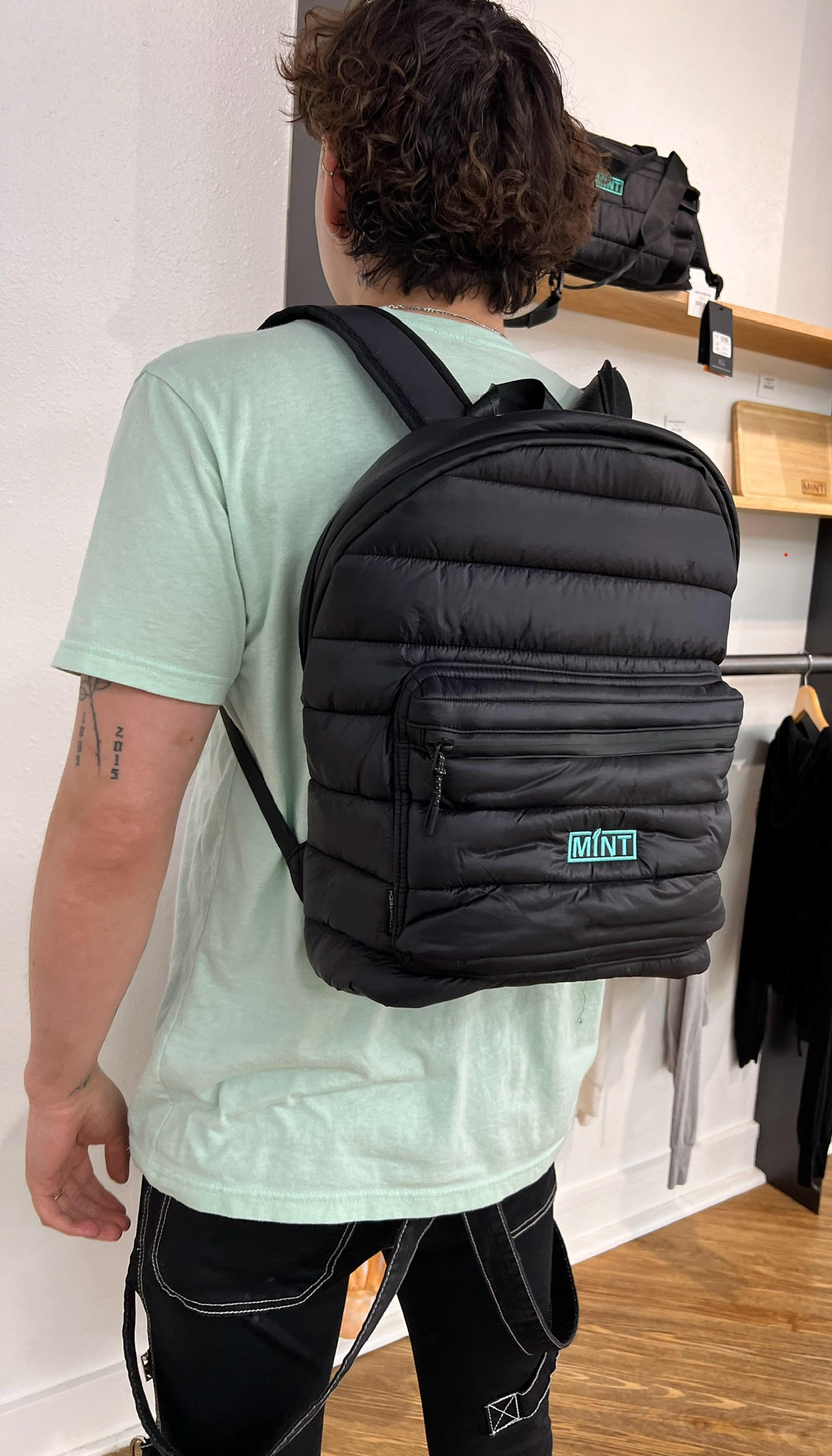 Photograph of product: Rucksack Backpack - Mint Oui'd Co.