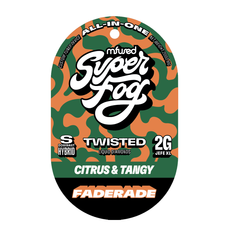 Photograph of product: MFUSED - TWISTED JEFE XL - DISPOSABLE DIAMONDS - 2G - FADERADE - Oui'd HYBRID