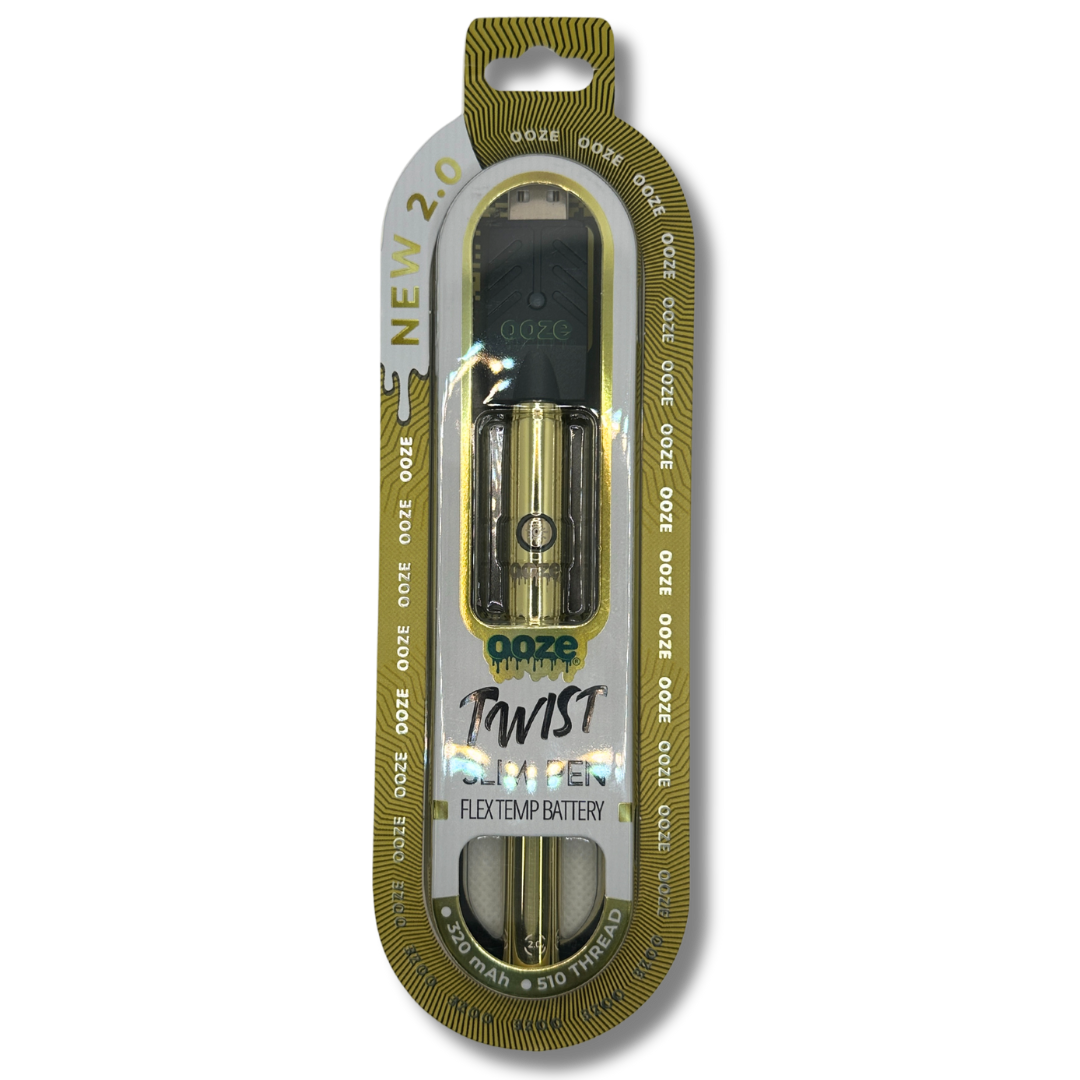 Photograph of product: Ooze - Slim Twist Pen - Lucky Gold