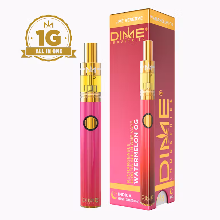 Photograph of product: Dime Industries | Watermelon OG | Oui'd | Live Reserve AIO