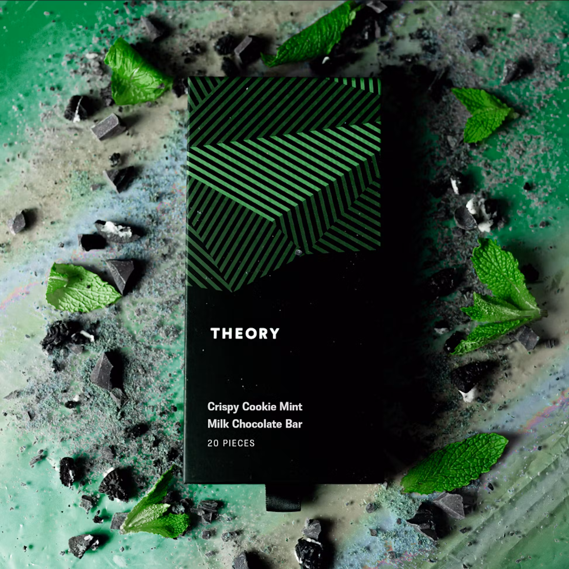 Photograph of product: Crispy Cookie Mint Chocolate Bar | 20pk