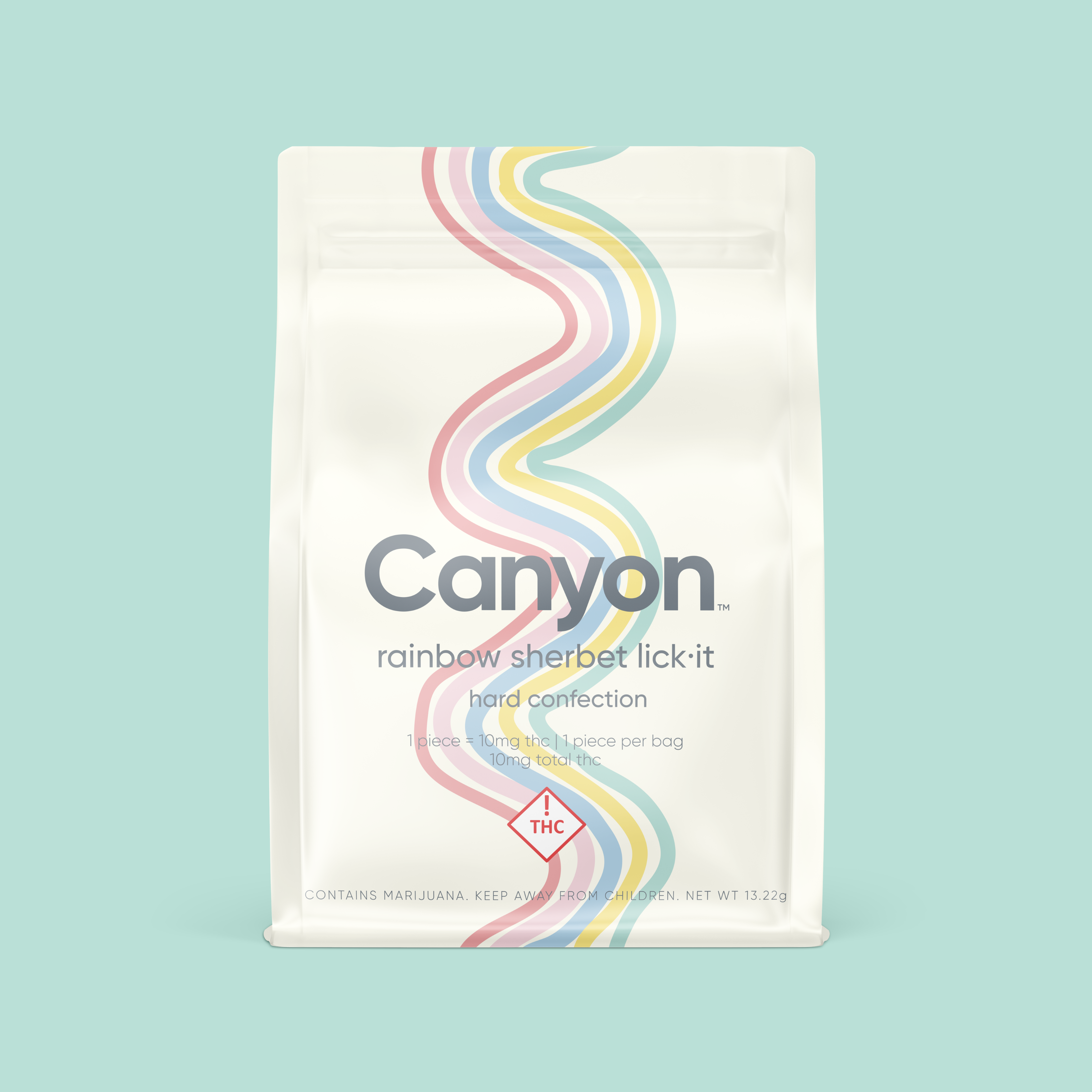 Photograph of Product: Canyon | 10mg Sucker | Rainbow Sherbet