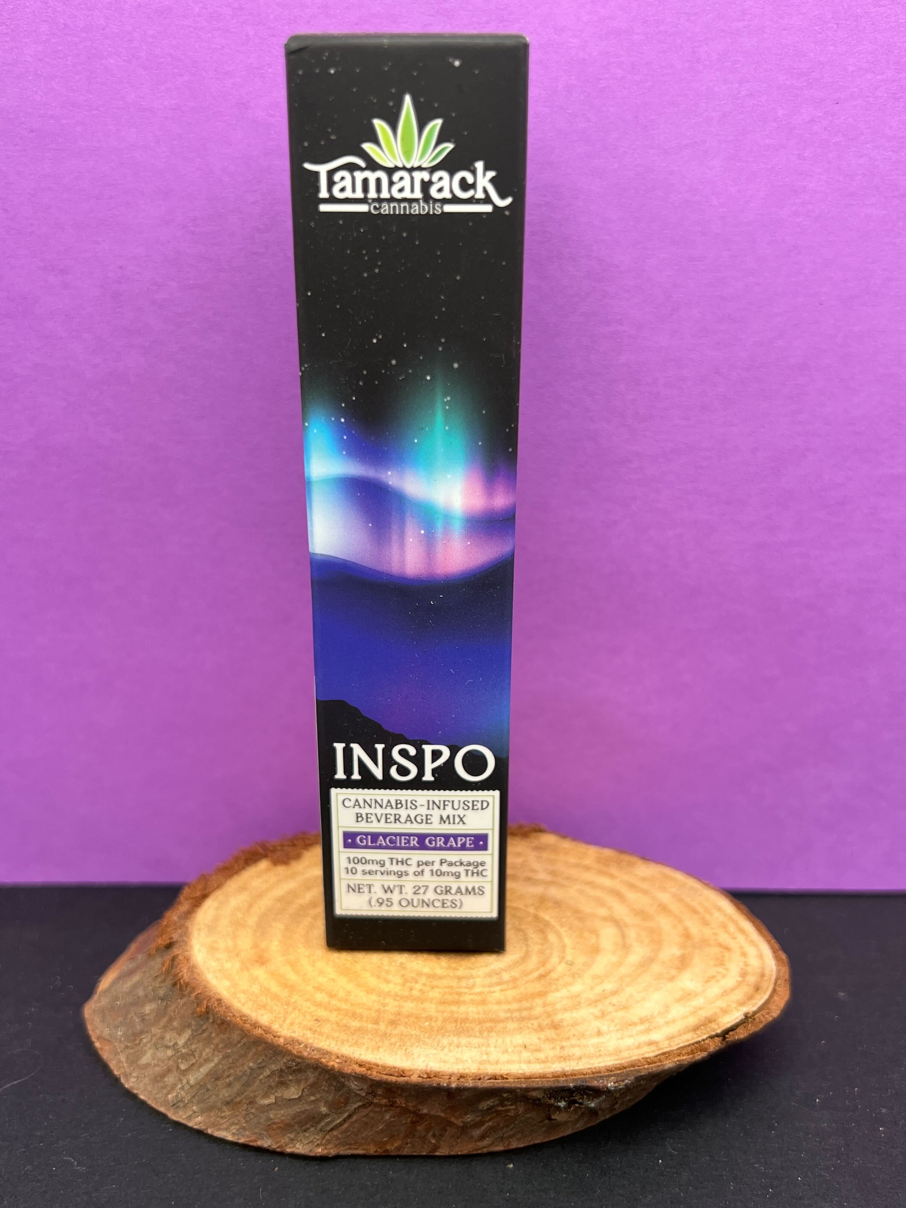 Photograph of product: INSPO Drink Mix 100mg Glacier Grape - Tamarack Oui'd