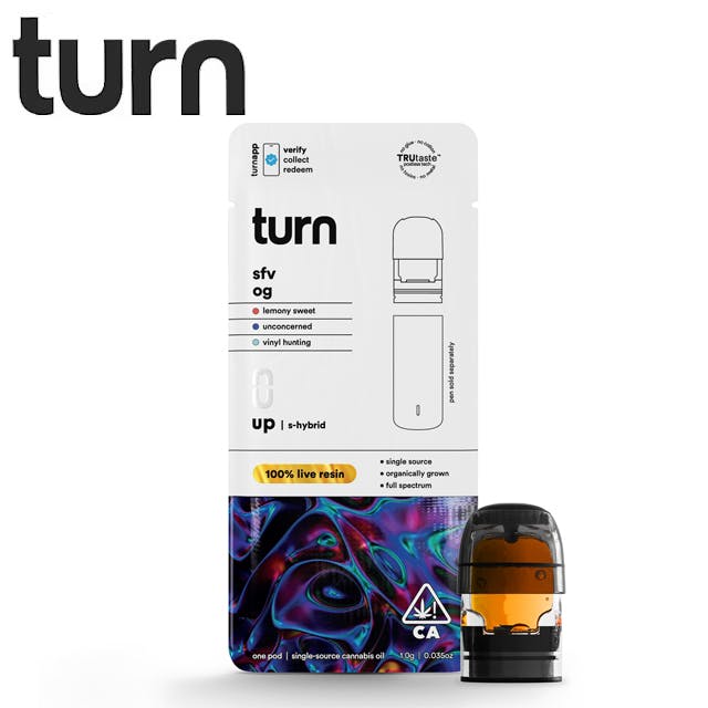Photograph of product: Turn - SFV OG - Live Resin Pod - 1g - LR Pod