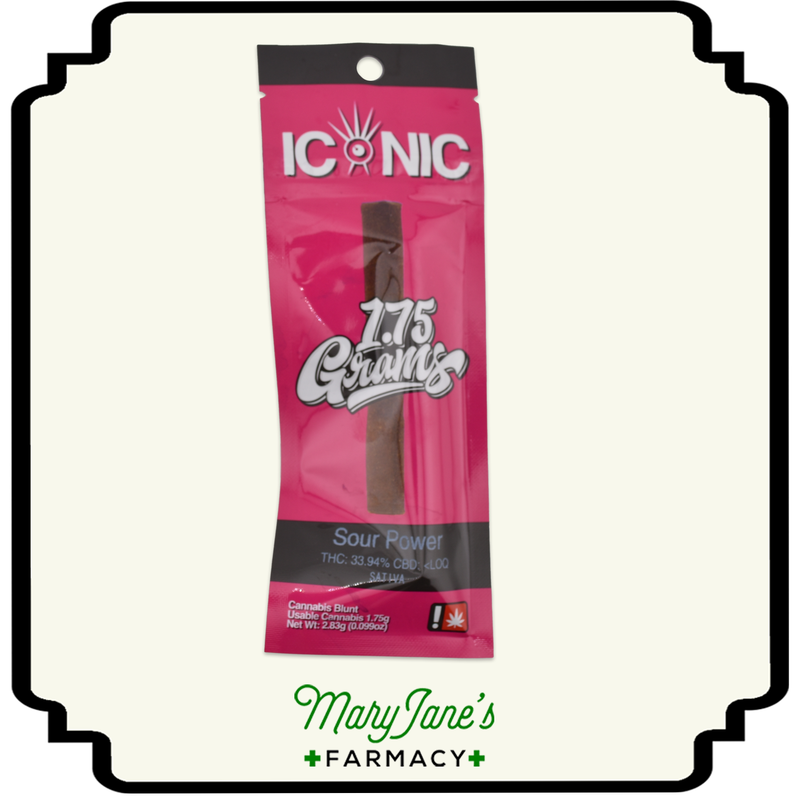 Photograph of product: Sour Power by Noblecraft Blunt | 1.75g