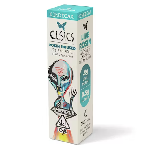 Photograph of product: CLSICS | Ghost Vapor OG | Rosin Infused Pre-Roll | 0.7g