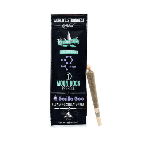 Photograph of product: Presidential Moon Rock Pre-roll Gorilla Goo 1g - 