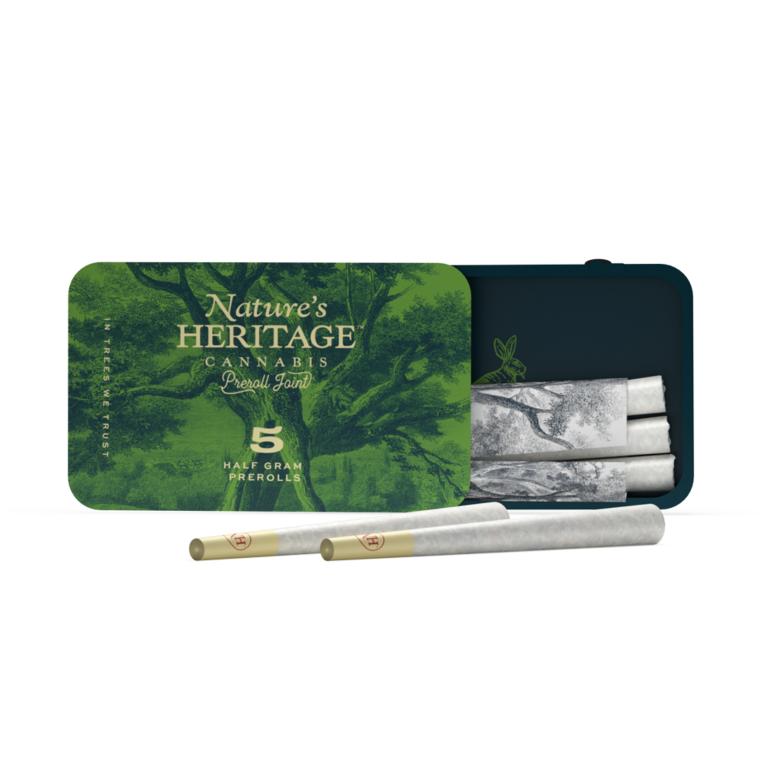 Photograph of product: Nature's Heritage Chem Fruit (H) Bubble au chocolat Infused Prerolls .5g 5pk