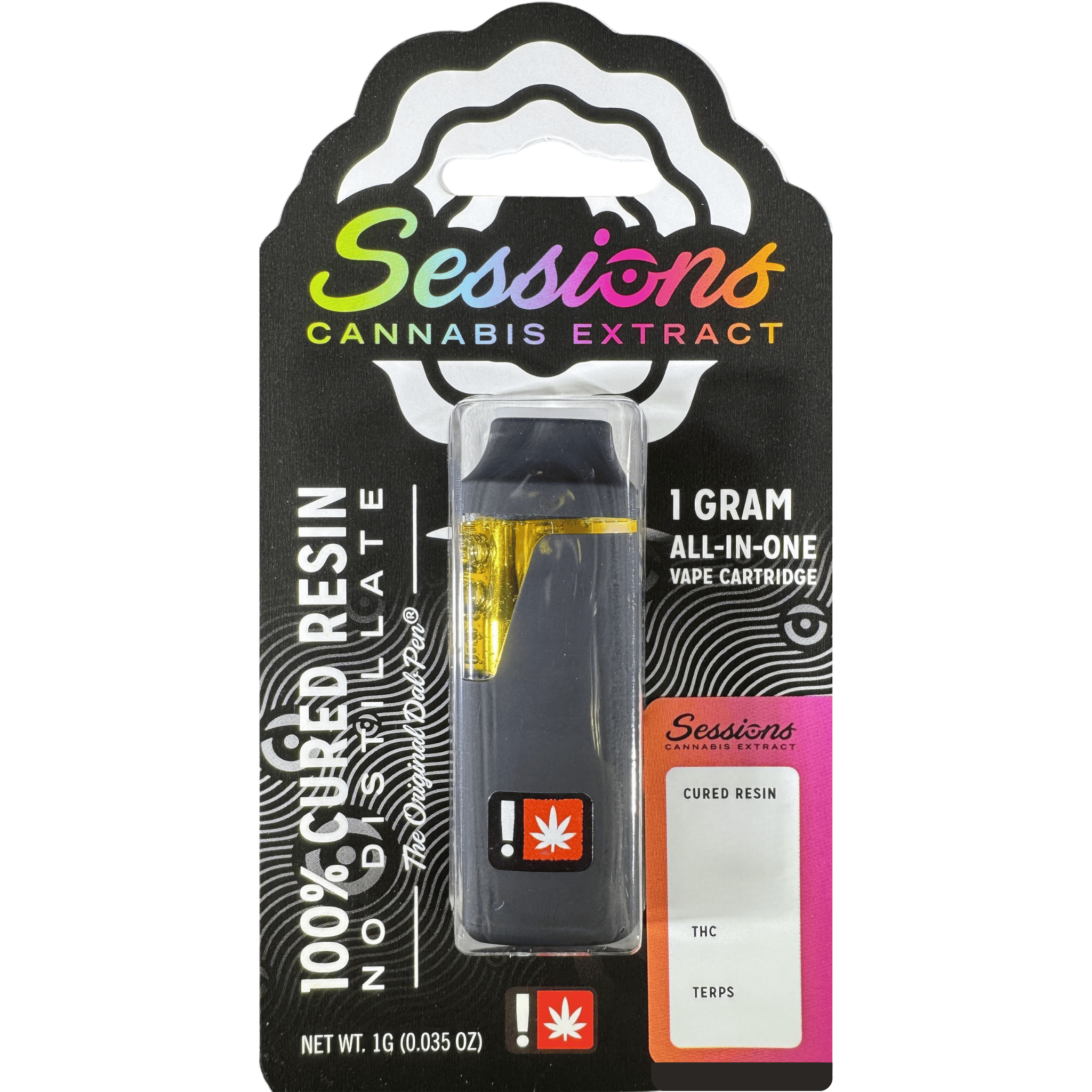 Photograph of product: Cartridge Disposable | Sessions Cured Resin | Rock You Like a Slurricane (I)