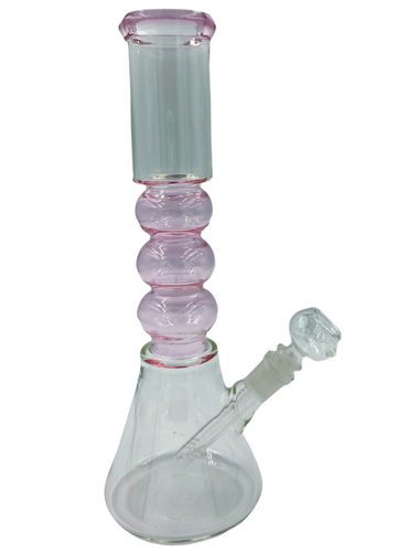 Photograph of product: 11.5" 3 Ball Neck Water Pipe/Bong | Assorted Colors | Comes with Flower Bowl