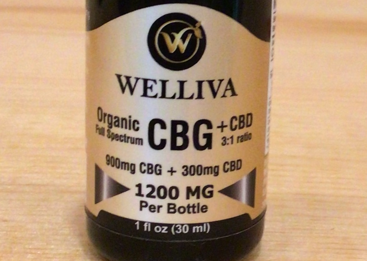 Photograph of Product: Welliva 1200mg CBG/CBD Tincture