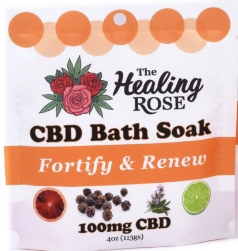 Photograph of product: The Healing Rose CBD Bath Soak - Fortify and Renew 4 oz.