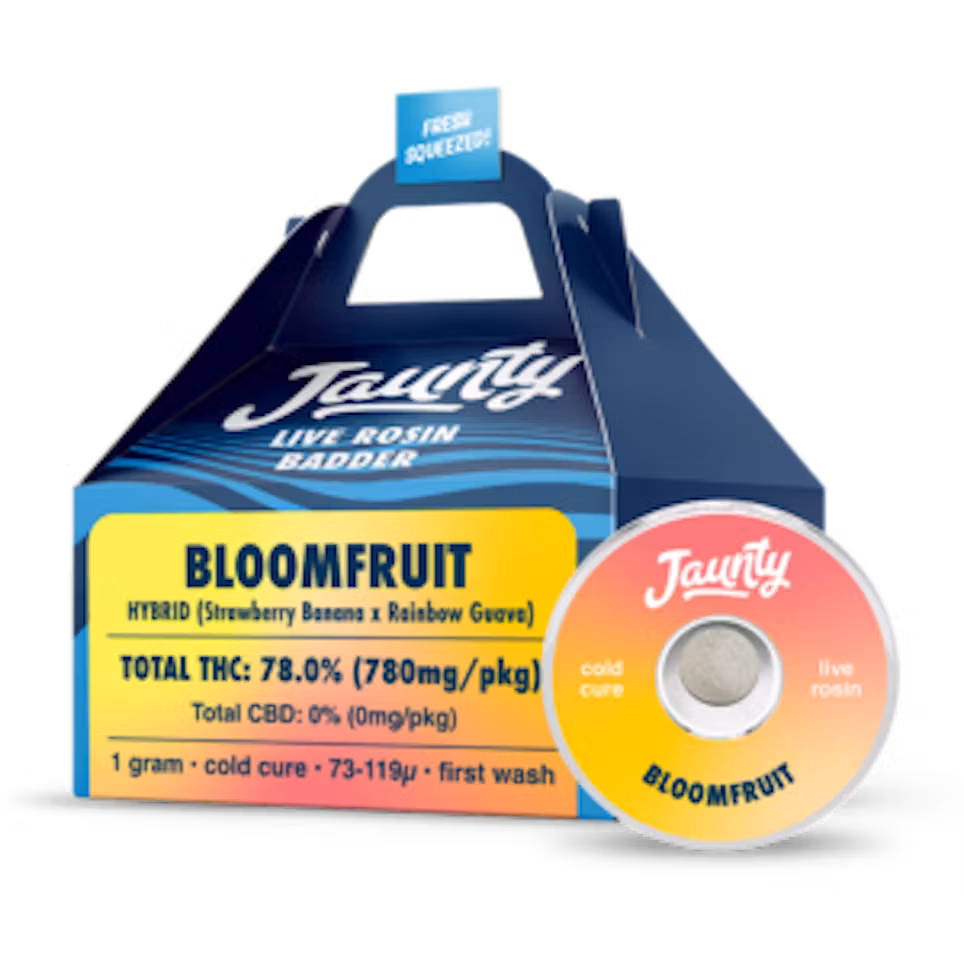 Photograph of product: Jaunty | Live Rosin Badder | 1g | Bloomfruit