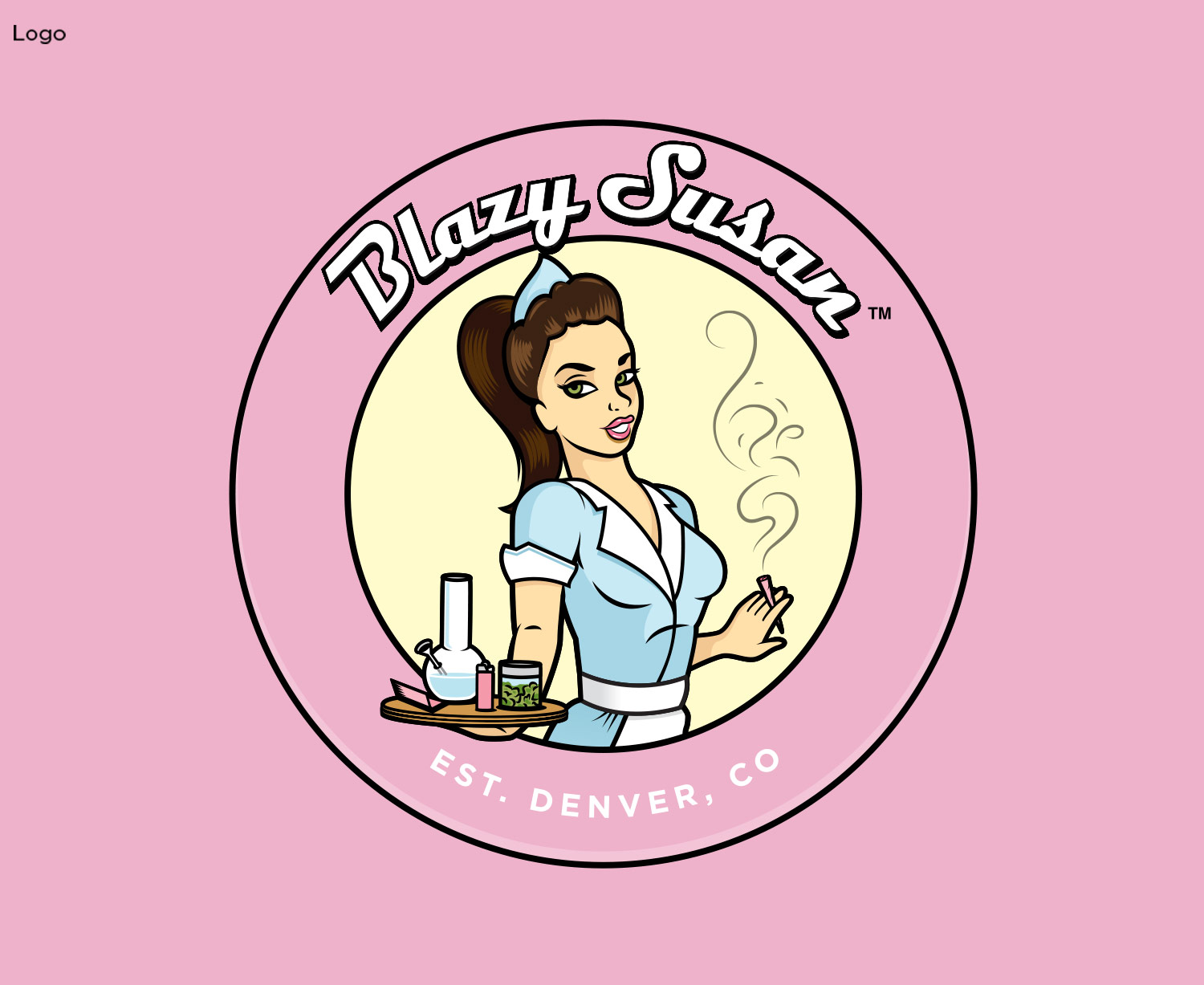 Photograph of product: BLAZY SUSAN PINK 98MM CONES 20PK