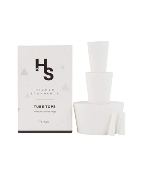 Photograph of product: Higher Standards Tube Tops Silicone Stoppers