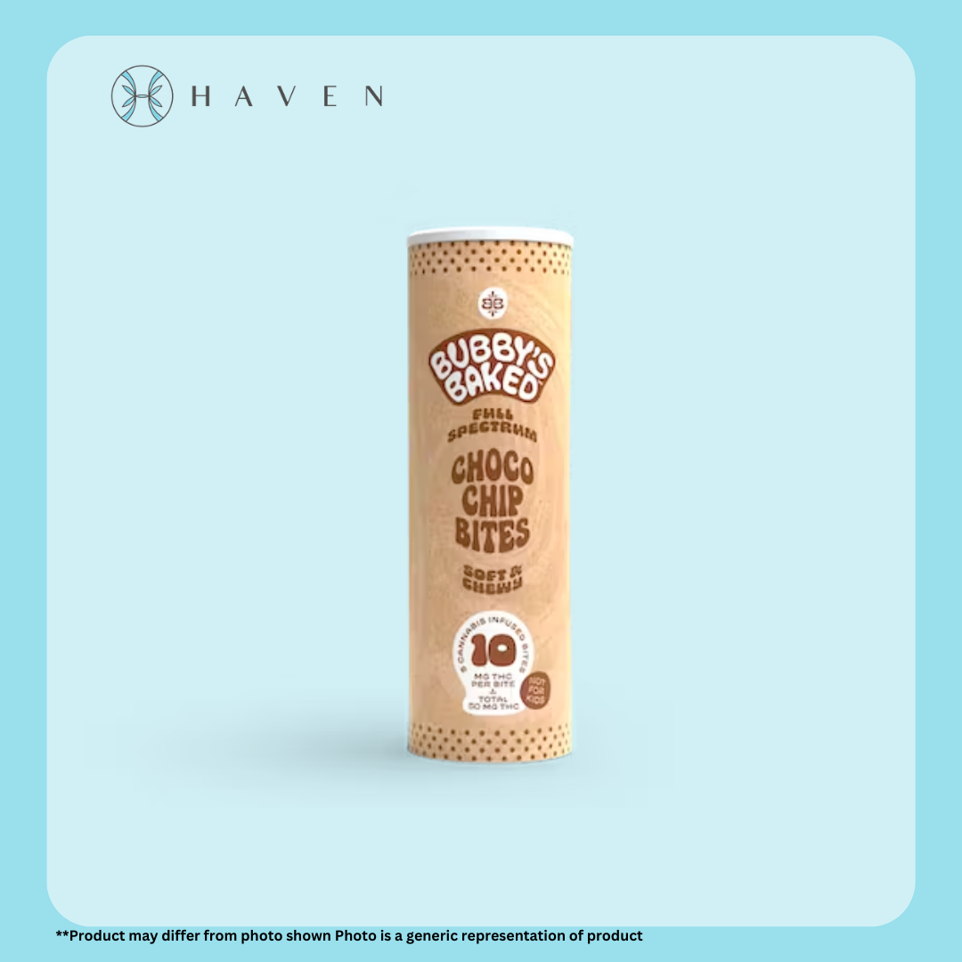 Photograph of product: 10mg Bubby's Choco Chip Bites (5pk) | Bubby's Baked