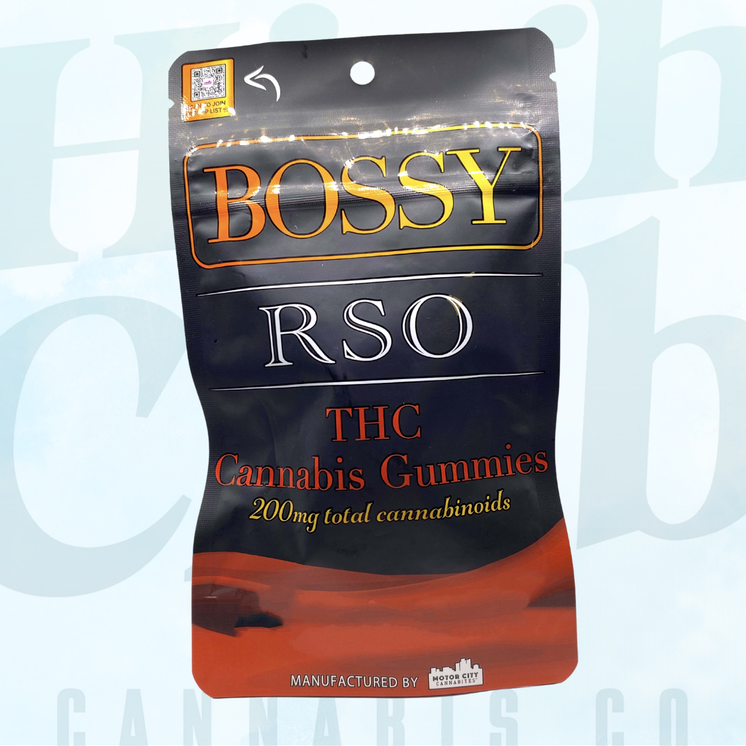 Photograph of product: Bossy | Wild Cherry RSO gummies | 200MG