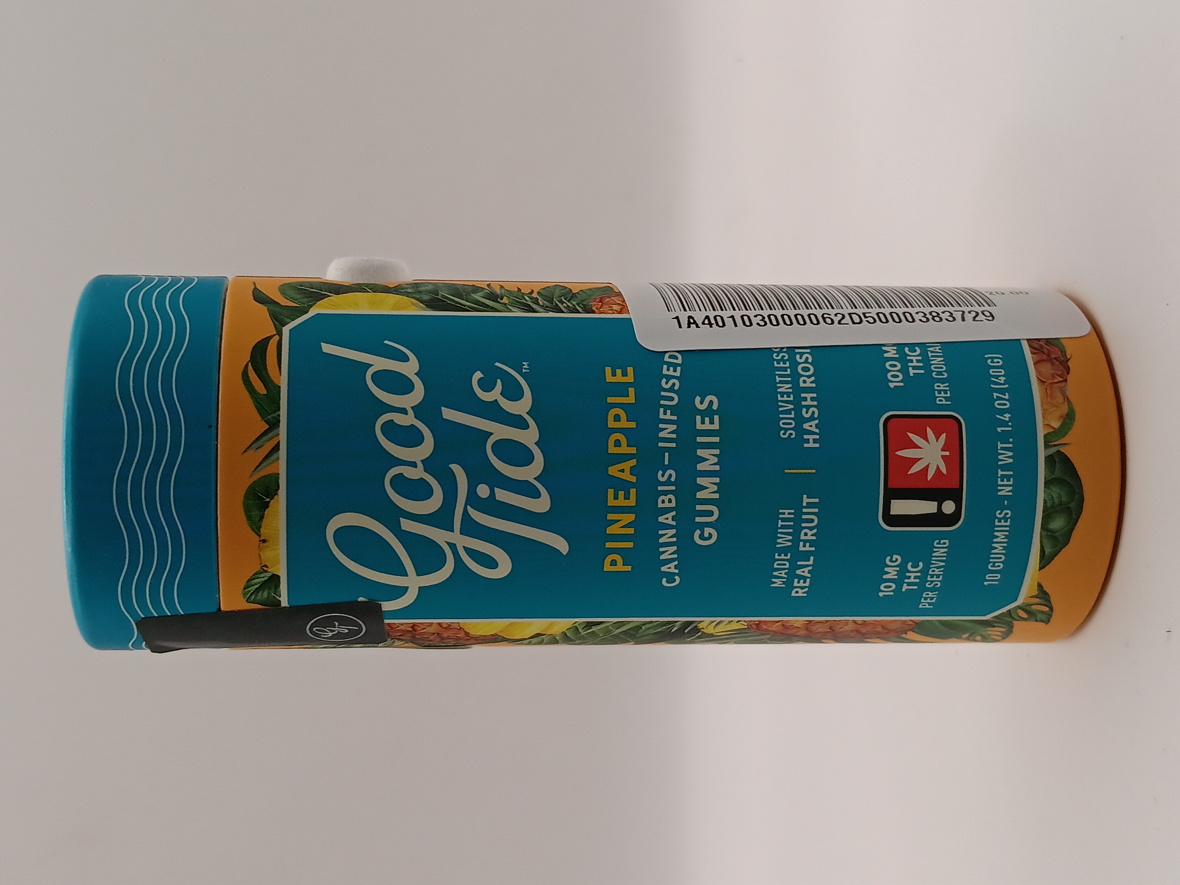 Photograph of product: Good Tide Pineapple 100MG Gummy (Wyld)