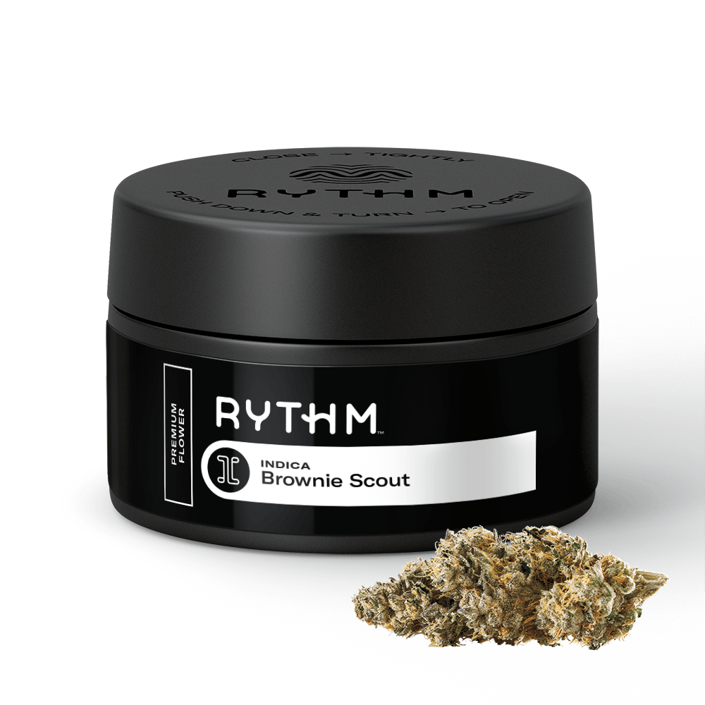 Photograph of product: Rythm  - 3.5g Flower - Brownie Scout