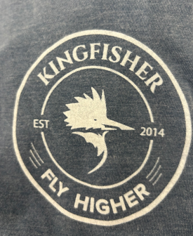 Photograph of product: Kingfisher Long Sleeved T-Shirt | Bloom Brand