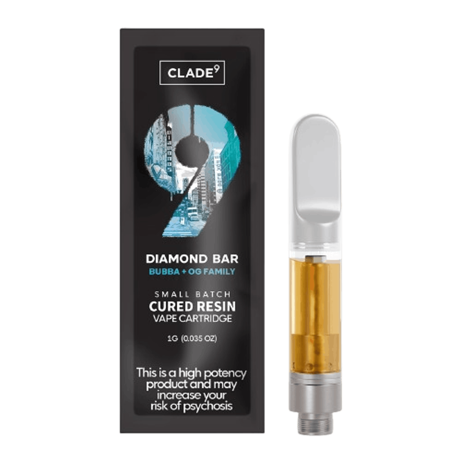 Photograph of product: Clade 9 l Orange Push Pop CD Vape Cart l 1g