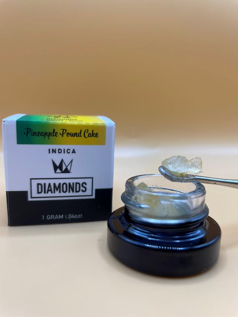 Photograph of product: Pineapple Pound Cake Diamonds