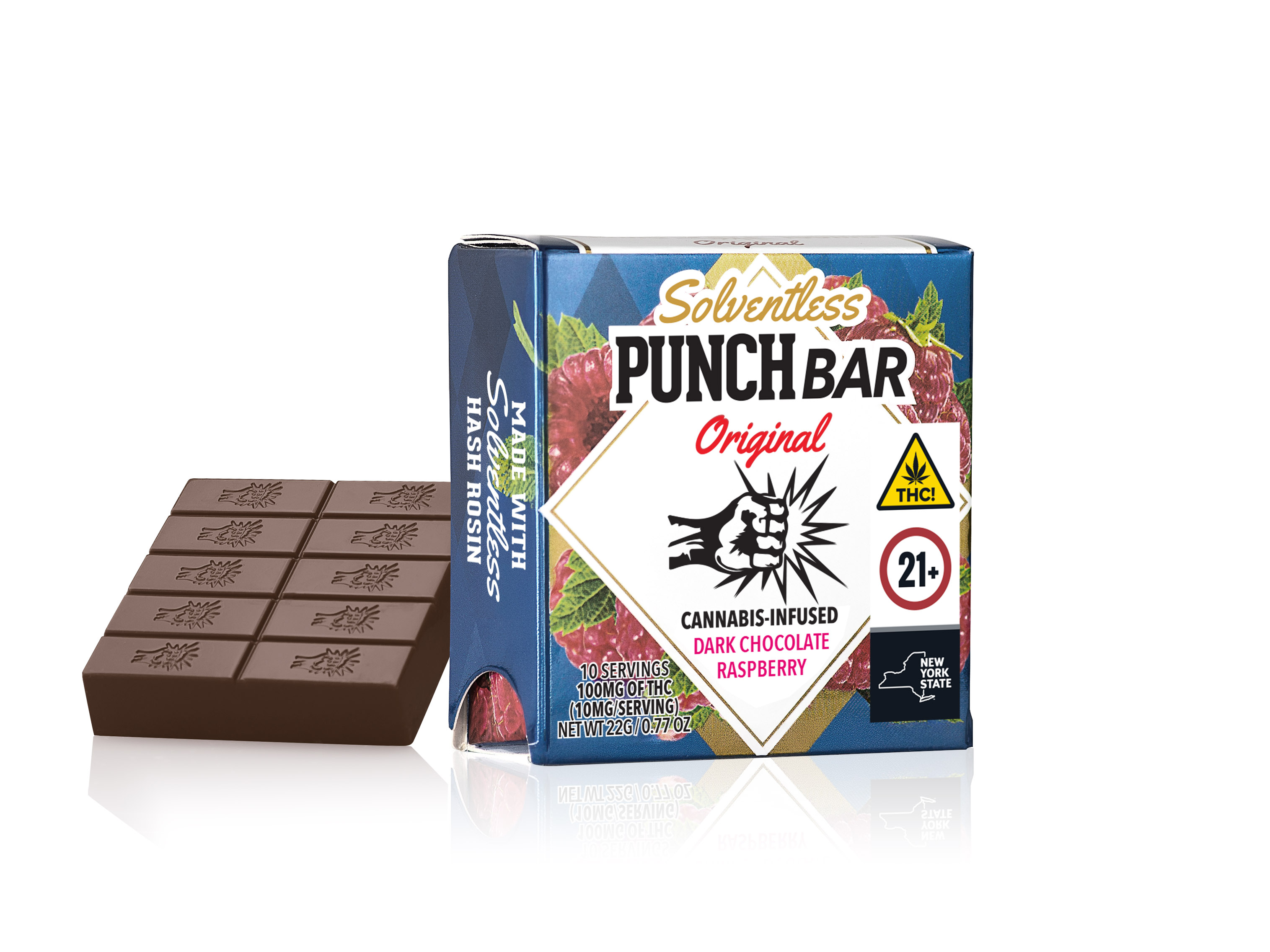 Photograph of product: Punch | Solventless | Dark Chocolate Raspberry | 100mg