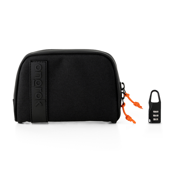 Photograph of product: ONGROK - Smell Proof Carbon Lined Wrist Bag - Small 4" x 6" - Black