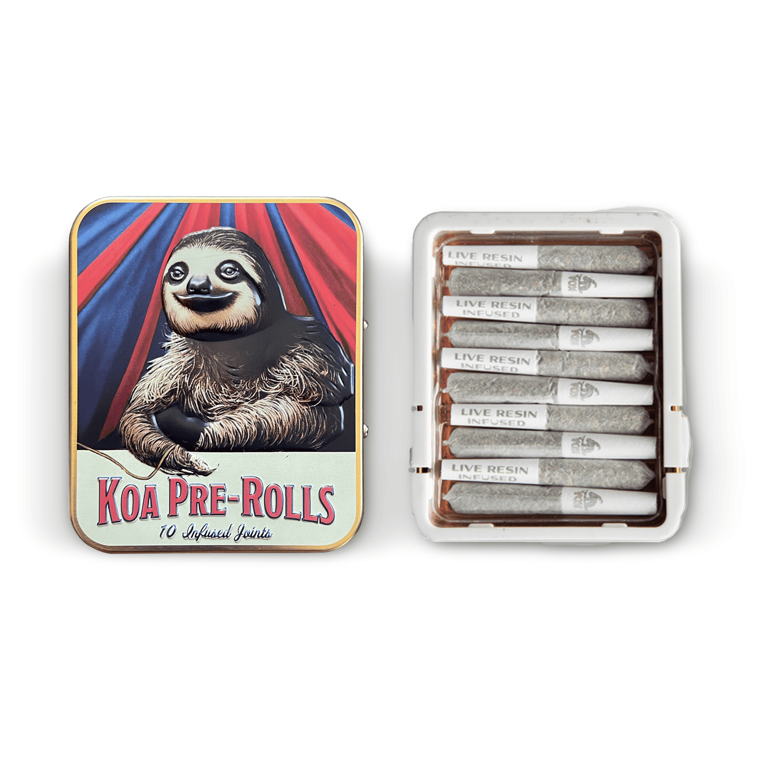 Photograph of product: Koa I 10pk Diamond Infused Prerolls I Sour Diesel Infused 10 pk