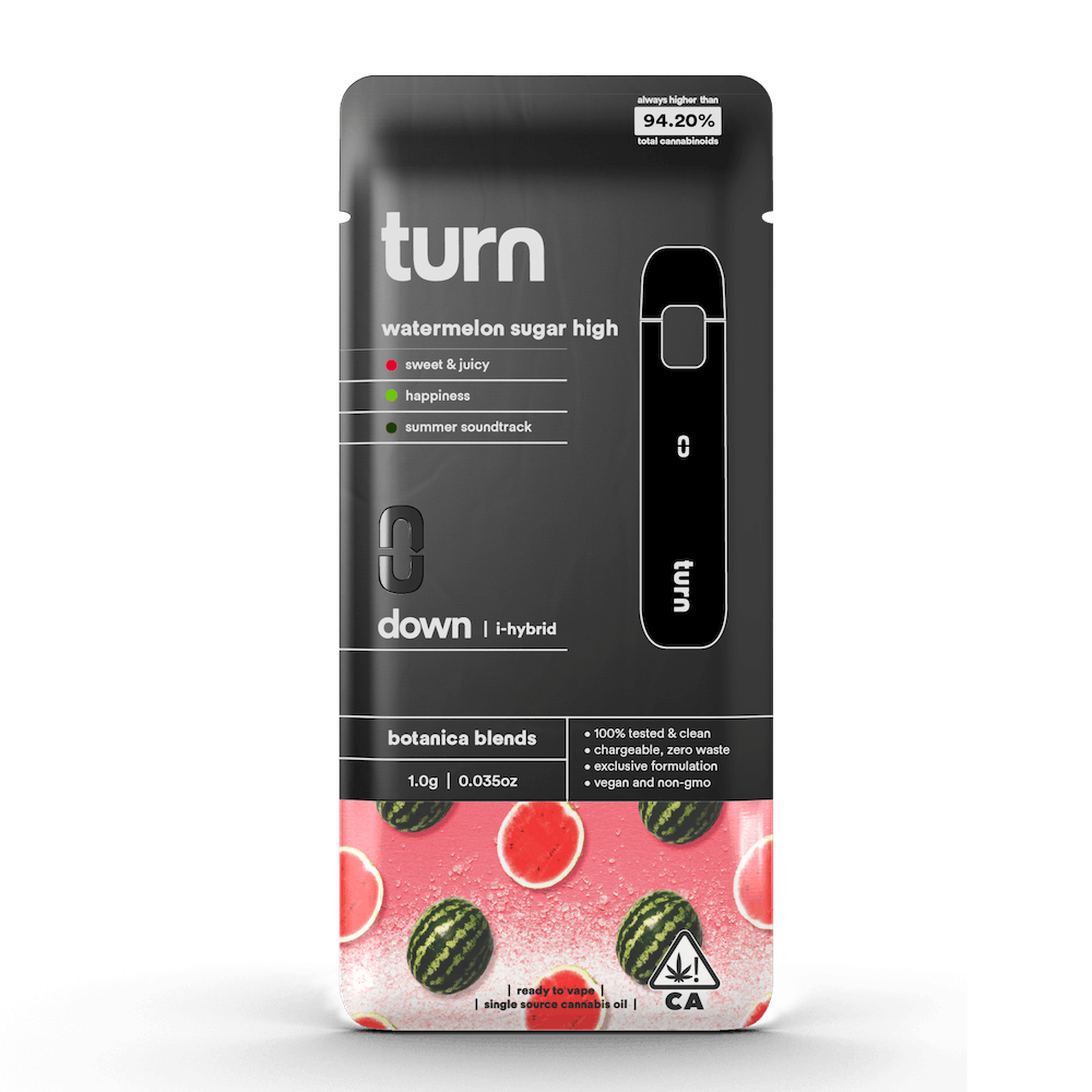 Photograph of product: watermelon sugar high (i-hybrid) / botanica blends / 1g disposable