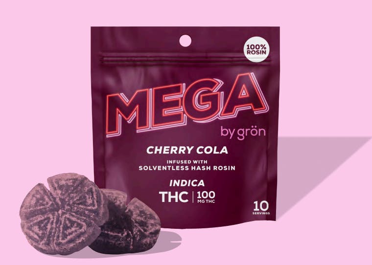Photograph of product: ROSIN MEGA PEARL - CHERRY COLA (2 PIECES) 100MG