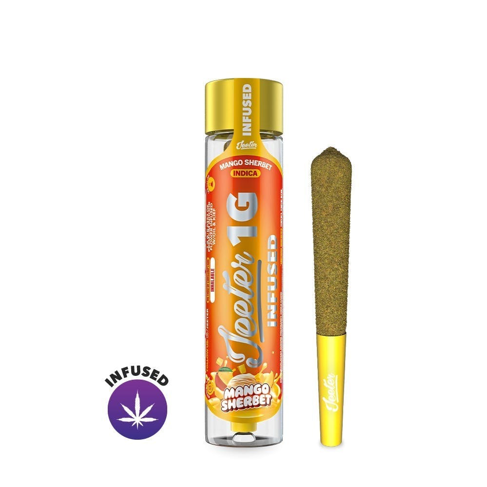 Photograph of product: Jeeter Joint Infused 1g - Mango Sherbet - MED