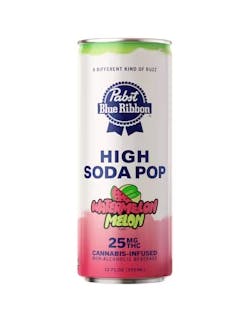Photograph of product: Single Watermelon Melon - 25mg Infused High Seltzer PBR - Retail