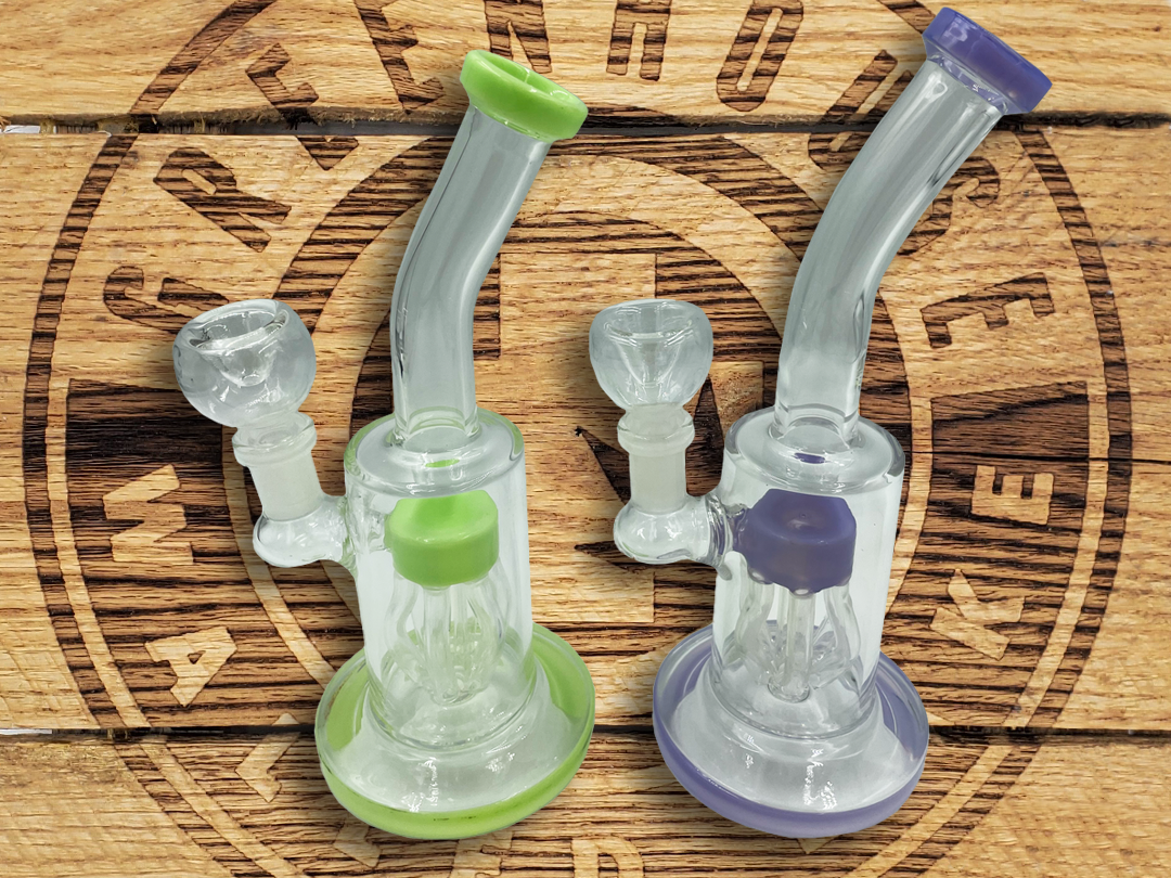 Photograph of product: 8" Bent Neck Bong w/ Percolator